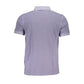 Purple Cotton Men Polo Shirt