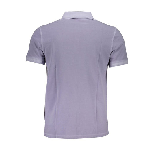 Purple Cotton Men Polo Shirt