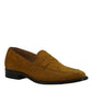 Elegant Tan Calfskin Loafers for Men