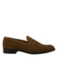 Elegant Tan Brown Suede Loafers for Men