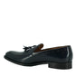 Elegant Blue Calf Leather Mens Loafers