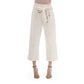 Beige Cotton Women Jeans