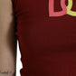 Elegant Silk Crew Neck Tank Top with Logo Patch
