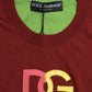 Elegant Silk Crew Neck Tank Top with Logo Patch