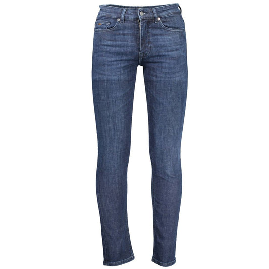 Blue Cotton Men Jeans