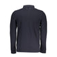 Blue Cotton Men Polo Shirt