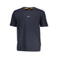 Blue Cotton Men T-Shirt