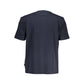 Blue Cotton Men T-Shirt