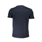 Blue Cotton Men T-Shirt