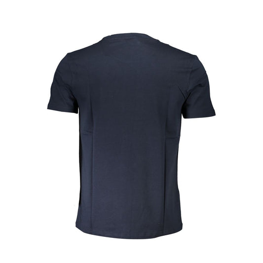 Blue Cotton Men T-Shirt