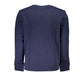 Blue Cotton Men Sweater