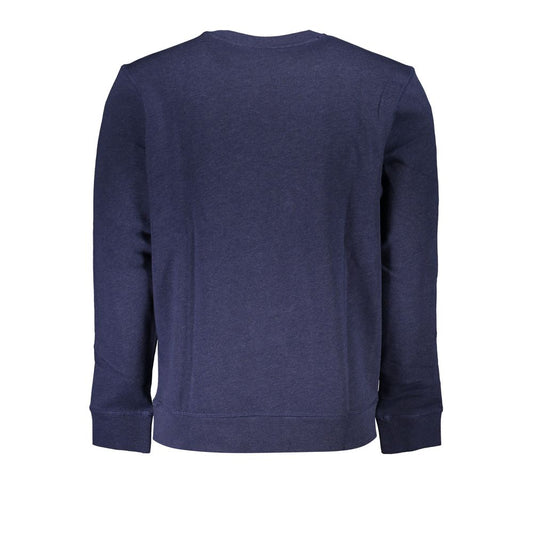 Blue Cotton Men Sweater