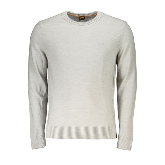Gray Wool Men Sweater