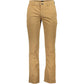 Brown Cotton Men Pant