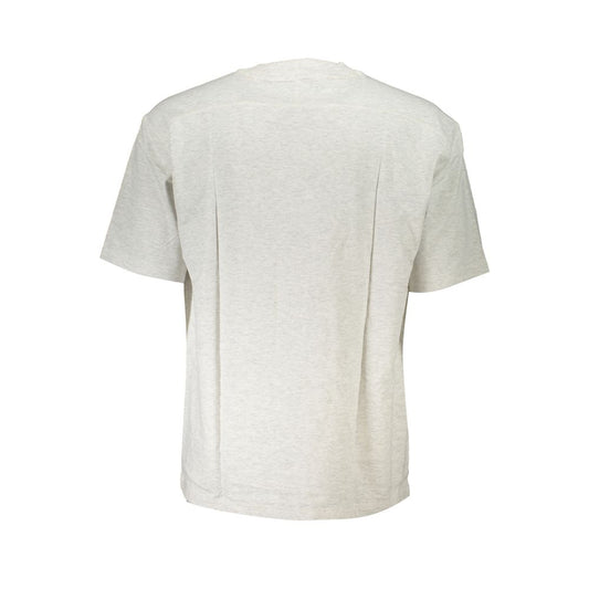 Gray Cotton Men T-Shirt