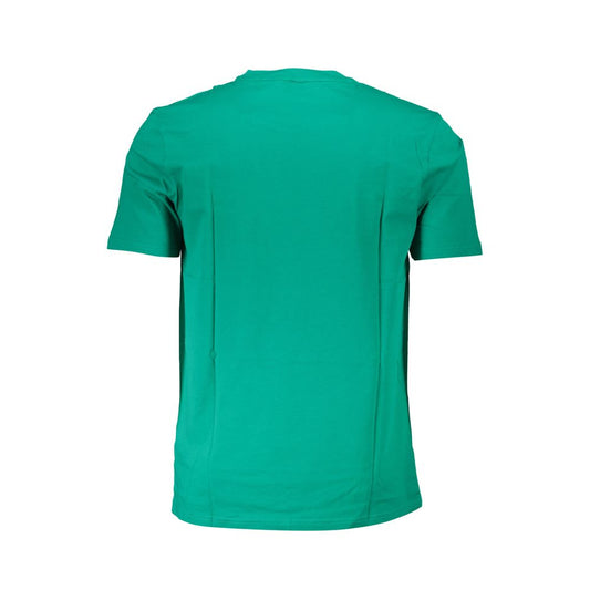 Green Cotton Men T-Shirt