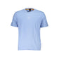 Light Blue Cotton Men T-Shirt