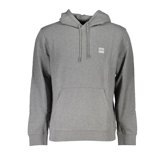 Gray Cotton Men Sweater