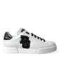 Black & White Leather Low Top Sneakers