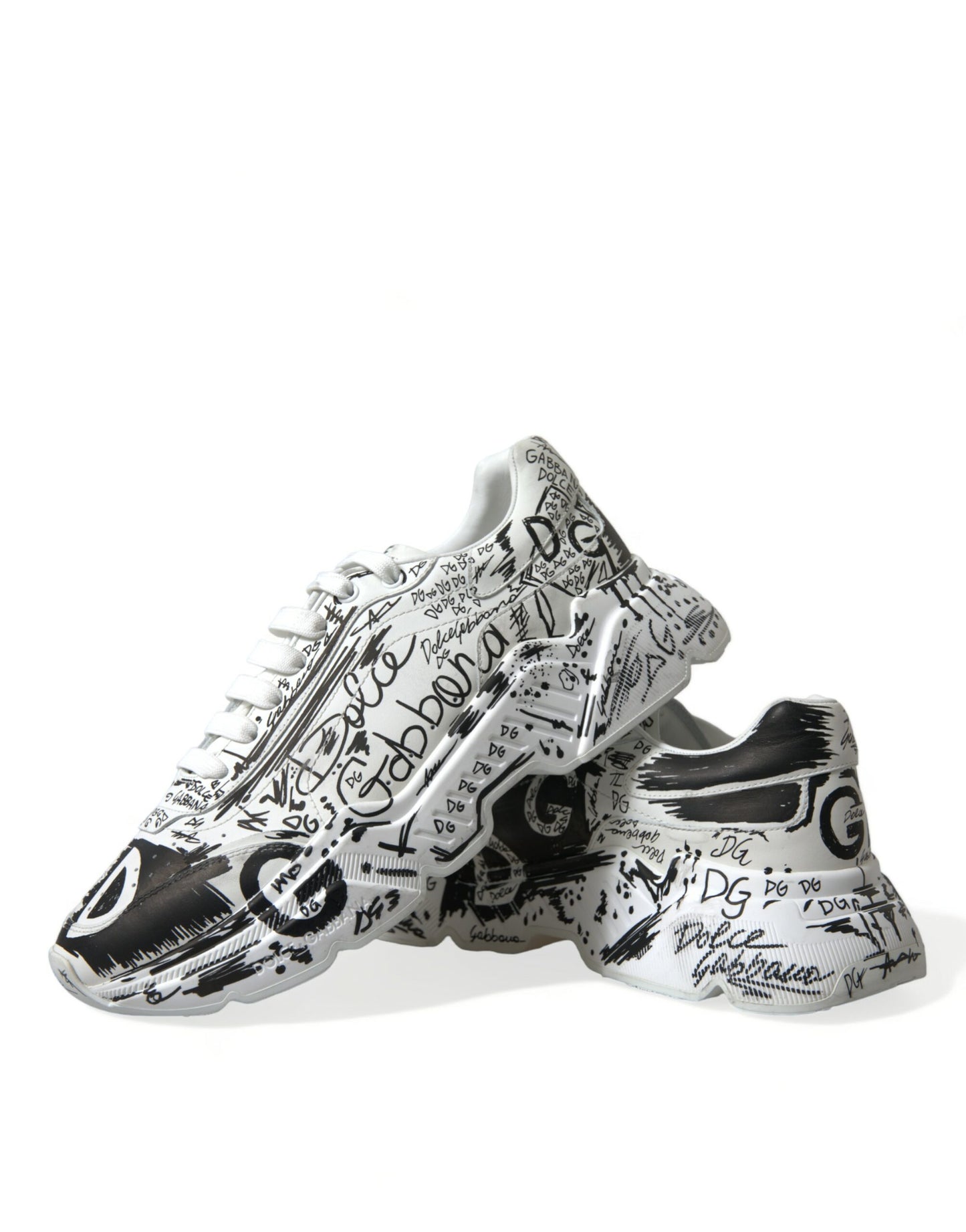 Hand-Painted Daymaster Leather Sneakers