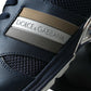 Elegant Blue Leather Low Top Sneakers