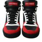 Debonair Calfskin High-Top Sneakers