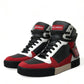 Debonair Calfskin High-Top Sneakers