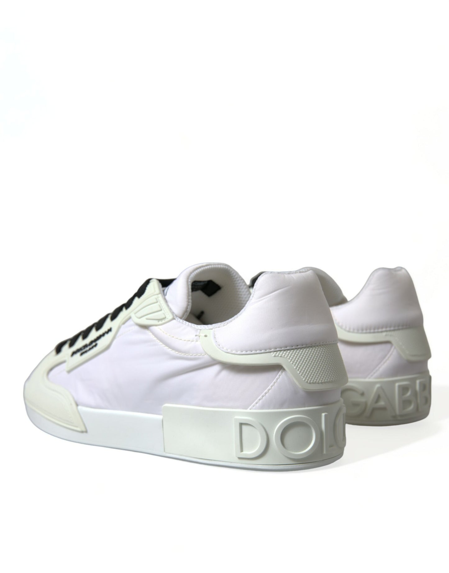 Elegant Off-White Leather Sneakers