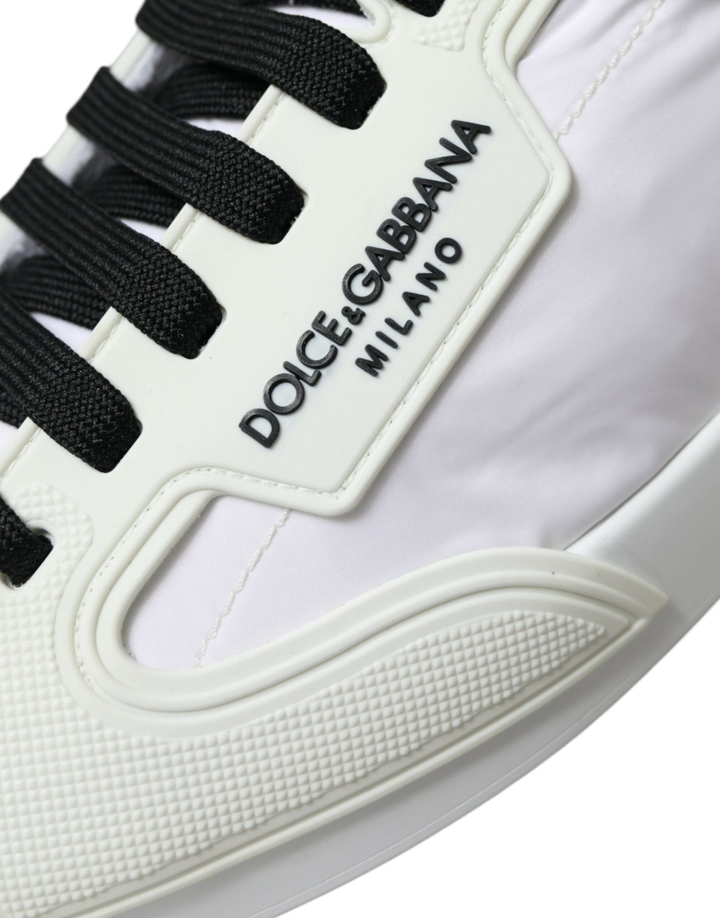 Elegant Off-White Leather Sneakers