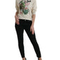 Elegant Jungle Print Crewneck Sweater