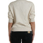 Elegant Jungle Print Crewneck Sweater
