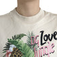 Elegant Jungle Print Crewneck Sweater