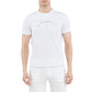 Elegant White Printed Jersey T-Shirt