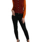 Elegant Silk Cardigan Sweater in Vibrant Tones