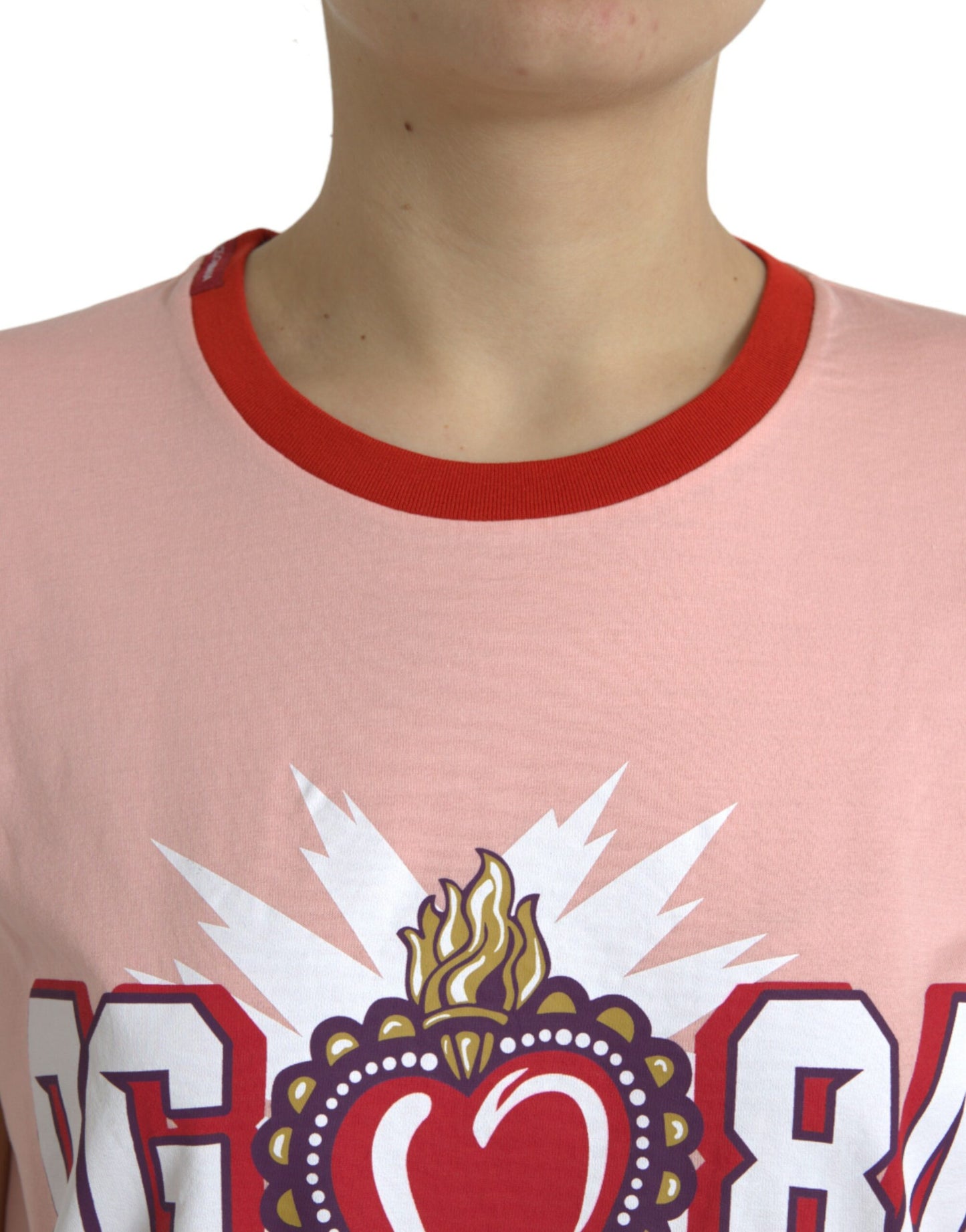 Sacred Heart Cotton Crew Neck Tee