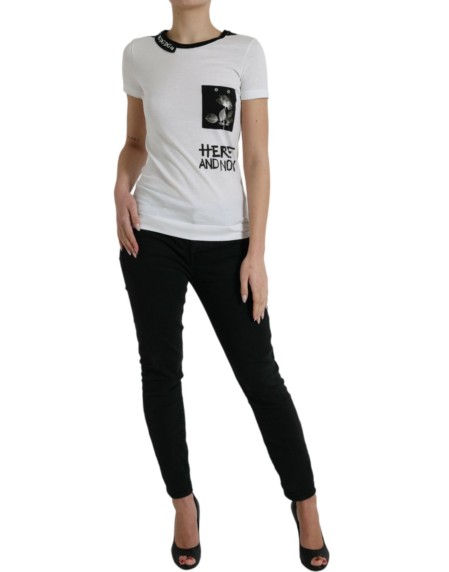 Chic Monochrome Crew Neck Tee