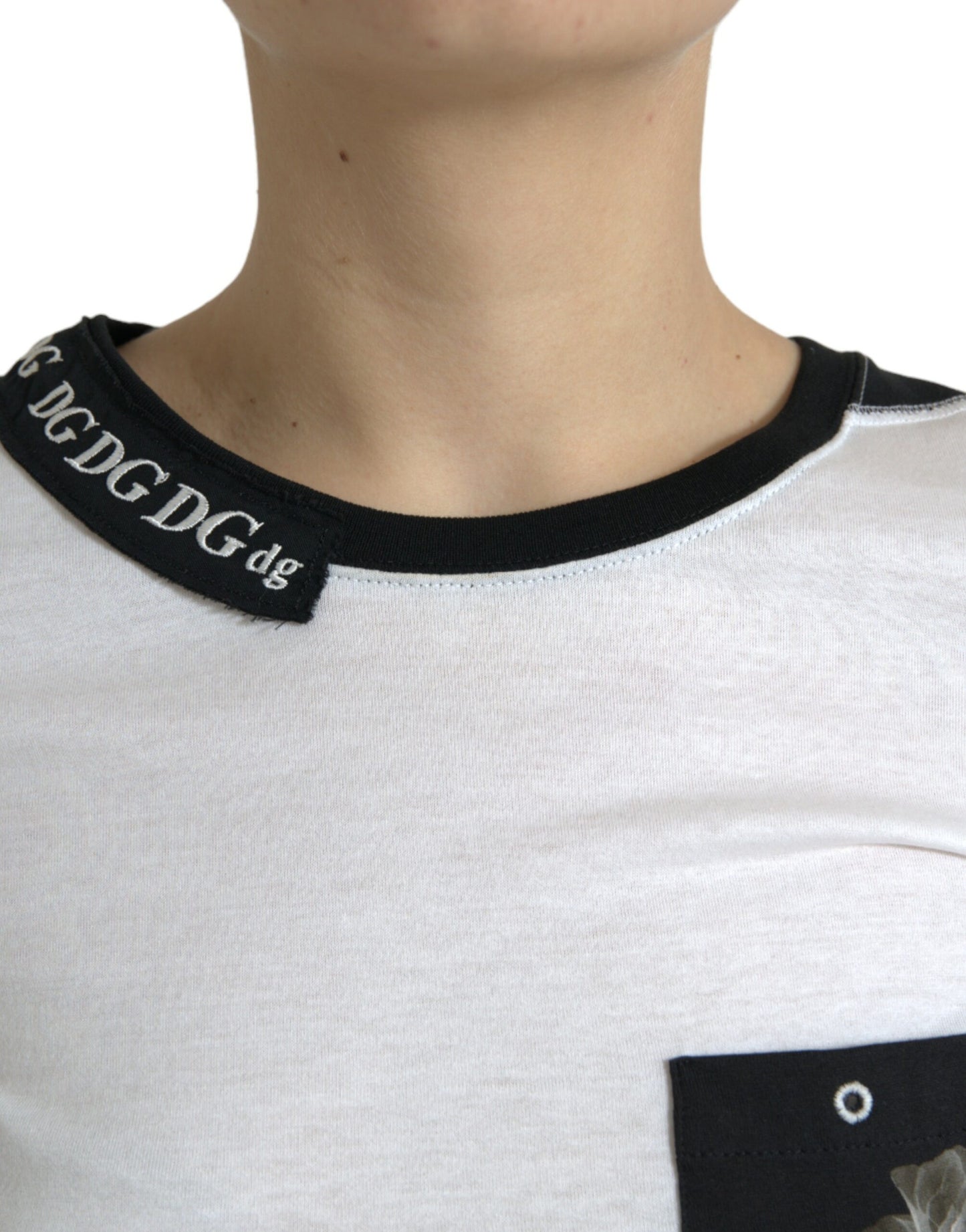 Chic Monochrome Crew Neck Tee