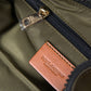Elegant Dark Green Nylon-Leather Pouch