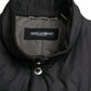 Sleek Black High-Neck Vest Jacket