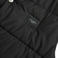 Sleek Black High-Neck Vest Jacket