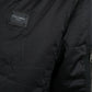 Elegant Black Hooded Parka Jacket