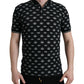Elegant Crown Motif Cotton Polo Tee