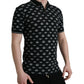 Elegant Crown Motif Cotton Polo Tee