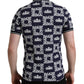Elegant Blue Cotton Polo Tee