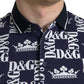 Elegant Blue Cotton Polo Tee