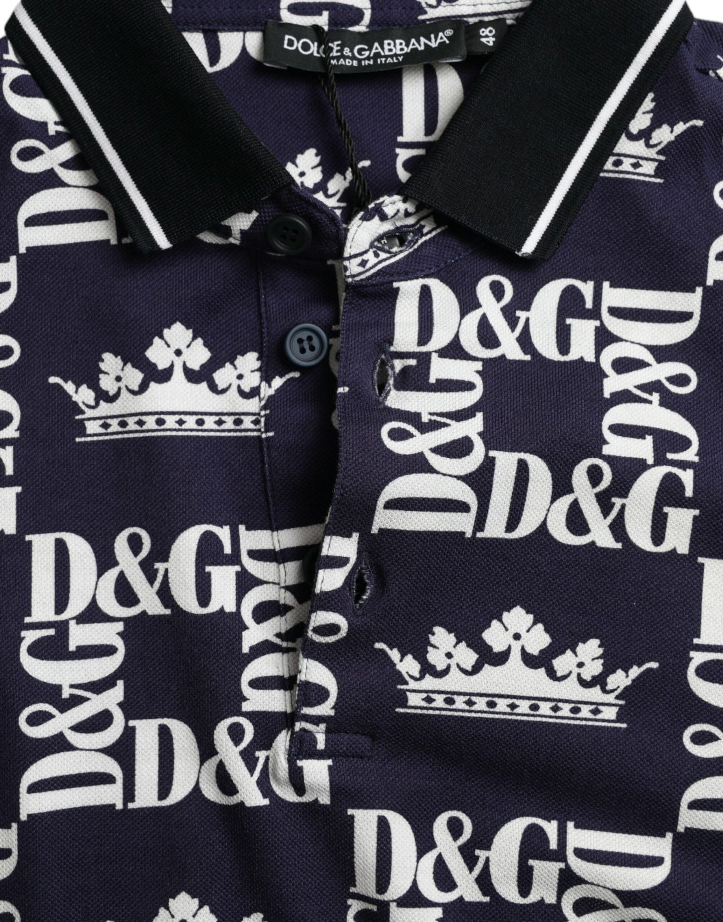 Elegant Blue Cotton Polo Tee