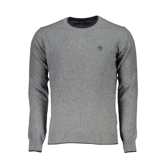 Gray Polyamide Men Sweater