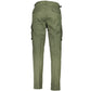 Green Cotton Men Trouser