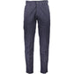 Blue Cotton Men Trouser