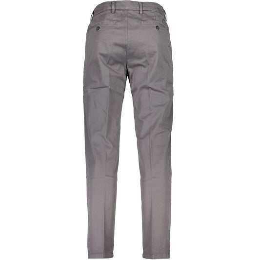 Gray Cotton Men Trouser